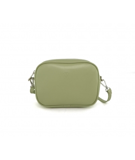 VSI MEI Sac rectangulaire végétalien pomme bandoulière amovible pochette zippée menthe fabriqué en Italie