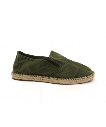 NATURAL WORLD espadrillas vegan uomo verdi Cotone Bio plantare estraibile scarpe vegane