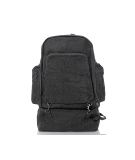 SATIVA Adventurer Sustainable unisex vegan dark gray hemp travel backpack