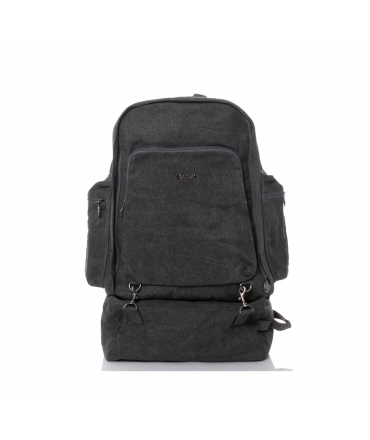 SATIVA Adventurer Sustainable unisex vegan dark gray hemp travel backpack