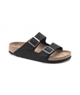 BIRKENSTOCK Vegan Arizona noir Chaussons unisexe double bande