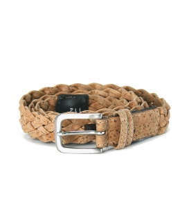 Unisex vegan cork belt 3 cm