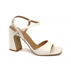 VSI AMBER Ivory Vegan Wedding Sandals with wide heel Made in Italy