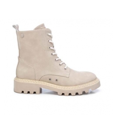 Vegan combat boots 7 holes laces side zip treaded sole