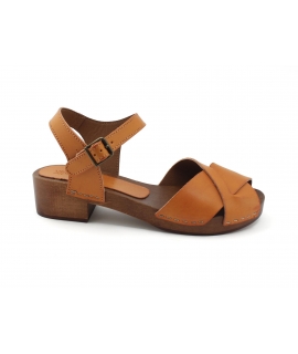 VSI TULIPA Schuhe Frau Sandalen Clogs Clogs Holzabsatz gewebter Riemen vegane Schuhe Made in Italy