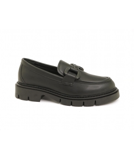 VSI MAX Chunky maisschwarze Loafer, vegane Schuhe, hergestellt in Italien