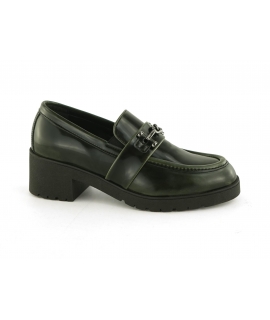 VSI YORI Mocassini vegan verde tacco comodo Made in Italy