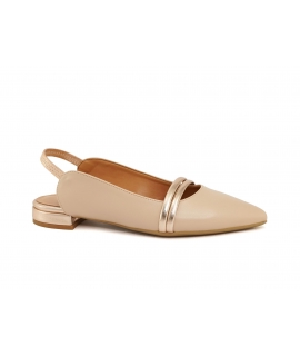 VSI PRINCI Ballerines vegan nude à bout pointu chaussures vegan Made in Italy