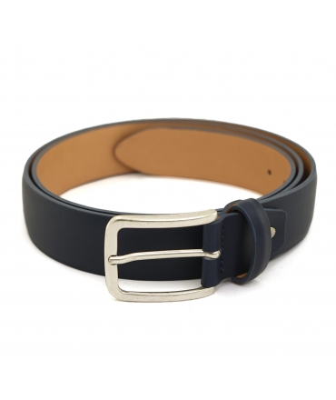 VSI NAT Ceinture végétalienne en maïs bleu pour hommes, artisanale Made in Italy eco