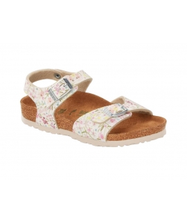 BIRKENSTOCK Rio Plain Kids Girl's sandal with flower pattern buckles vegan shoes