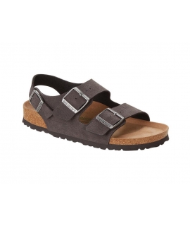 BIRKENSTOCK Vegan Milano BS black sandals Men buckles