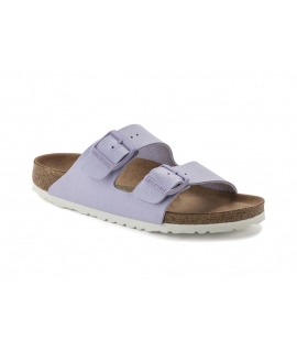 BIRKENSTOCK Arizona BS vegane Damen Doppelband-Hausschuhe flieder