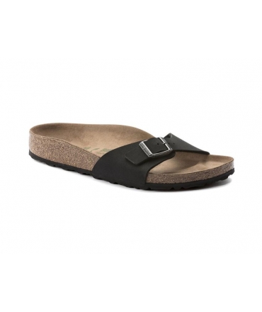 BIRKENSTOCK Madrid Vegan nero Ciabatte Unisex monosfascia fibbia