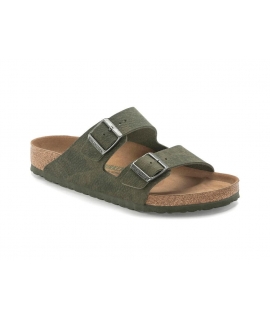 BIRKENSTOCK Arizona pantoufles végétaliennes vertes pour hommes chaussures végétaliennes d'été