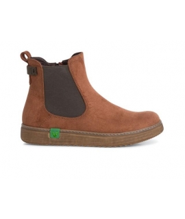 JANA Botas Beatles marrón vegano reciclado cremallera elástica