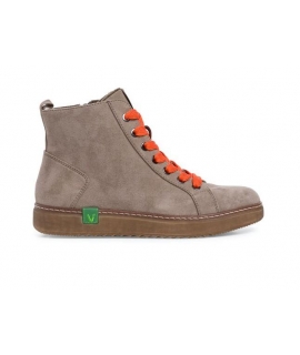 JANA Zapato alto color vegano cordones cremallera reciclados