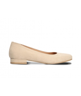 NAE Fresia Ballerine Donna punta tonda beige effetto scamosciato scarpe vegan