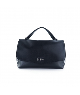 VSI AFFI Medium Woman bolso vegano negro Appleskin apple bandolera ajustable hecho en Italia