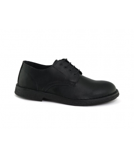 VSI BASIL Zapatos casual veganos Hombre negro con cordones Hecho en Italia