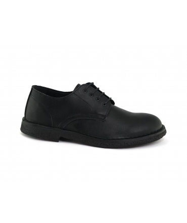 VSI BASIL Zapatos casual veganos Hombre negro con cordones Hecho en Italia