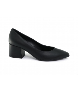 VSI VIANA Schwarze vegane Pumps mit breitem Absatz vegane Schuhe Made in Italy