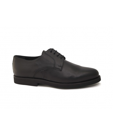 VSI REGLAN Chaussures derby végétaliennes classiques noires pour hommes avec lacets élégants Fabriquées en Italie