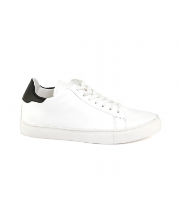 VSI CITY White vegan sneakers for men with laces, vegan shoes Made in Italy