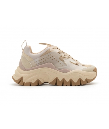 BUFFALO Vegan TRAIL ONE beige Sneakers chunky donna zeppa