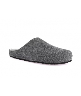 GRUNLAND vegan LOCO men's slippers recycled slippers dark