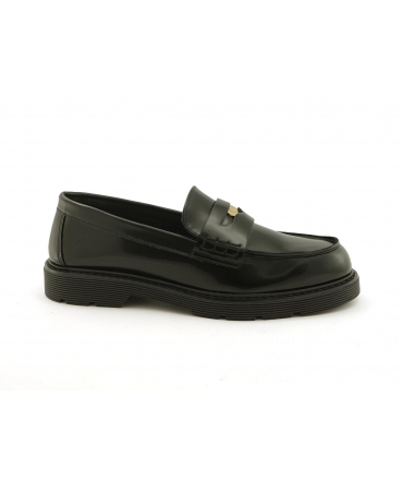 VSI BRENT Penny Loafers Vegan Black Patent College Made in Italy