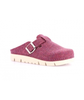 GRUNLAND vegan HATE ciabatte Donna pantofole riciclate rosa fibbia